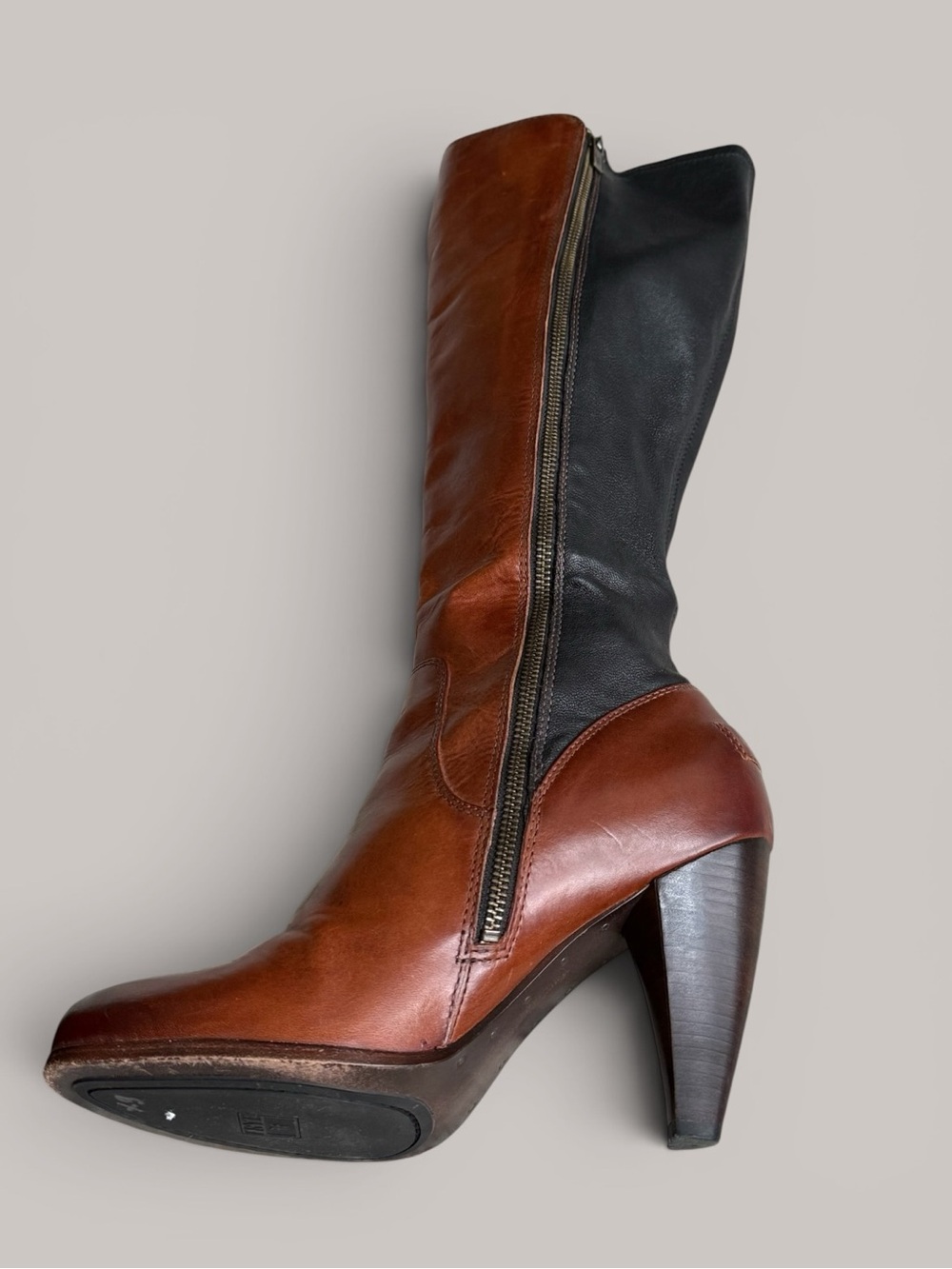 Frye knee-high leather heeled boots 9.5 - Picture 8 of 11